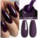 LILYCUTE Dark Grey Matte Color Series Gel Nail Polish Winter Long Lasting Full Coverage Manicure Soak Off Nails Art Gel Varnish