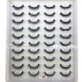 2023 New 20 pairs natural long 3D mink false eyelashes fake lashes makeup kit Mink Lashes extension eye lashes short eyelashes