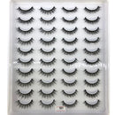 2023 New 20 pairs natural long 3D mink false eyelashes fake lashes makeup kit Mink Lashes extension eye lashes short eyelashes