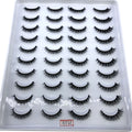 2023 New 20 pairs natural long 3D mink false eyelashes fake lashes makeup kit Mink Lashes extension eye lashes short eyelashes
