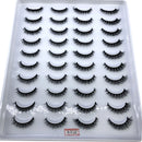 2023 New 20 pairs natural long 3D mink false eyelashes fake lashes makeup kit Mink Lashes extension eye lashes short eyelashes