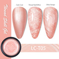 LILYCUTE 7ML Thread Shell Nail Gel Polish 3D Aurora Pearl Shell Vernis Semi Permanent Soak Off UV DIY Design Nail Art Varnish