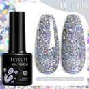 LILYCUTE 7ML 184 Colors Nail Gel Polish Shining Red Glitter Semi Permanent Nail Art Varnish Long Lasting UV LED Gel Manicure