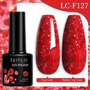LILYCUTE Dark Grey Matte Color Series Gel Nail Polish Winter Long Lasting Full Coverage Manicure Soak Off Nails Art Gel Varnish