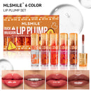 MLSMILE Duck Lip Plump Lip Oil Moisturizing Lip Gloss Mirror Water nature long-lasting Gloss Gloss Pearl Lip Glaze Set