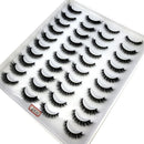 2023 New 20 pairs natural long 3D mink false eyelashes fake lashes makeup kit Mink Lashes extension eye lashes short eyelashes