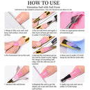 2/3pcs Clear Non-Stick Hand Extension Gel Nail Polish Set 3D Shaping/Sculpting/Carving UV/LED Gel Jelly Hard Gel Manicure DIY