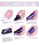 LILYCUTE 7ml Cat Magnetic Nail Gel Polish Gold Pink Glass Semi Permanent Soak Off UV Gel Crystal Varnis Nail Art Manicure