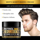 Men's Retinol Collagen Face Cream Skincare Moisturizing Brightening Hydrating Smooth Wrinkles Firming Facial Men Skin Care