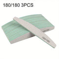 1/3/5/10Pcs Professional Nail File 80/100/150/180/240 Sandpaper Strong Thick Sanding Half Moon Lime nail accessories and Tools
