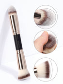 MAANGE 4pcs Basic Makeup Brushes Set With Box Dual-ended Foundations Powder Blush Details for Eyeshadow Brushes Beginner Travel