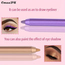CmaaDu 12 Pcs Set of Waterproof Eyeliner Pens with Shimmering Effects - Includes Eyeshadow Durable and Easy to Color Highlighter