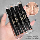 Dual-Ended Contour & Highlighter Stick - Matte Finish, Long-Lasting, Waterproof for Medium Skin Tones, for Return School