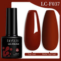 LILYCUTE 7ML Red Gel Nail Polish Matte Brown Semi Permanent Soak Off UV LED Gel Varnish Nail Art Design Manicure