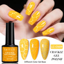 LILYCUTE 7ml Fluorescent Crackle Gel Nail Polish Neon Hybrid Natural Dry DIY Semi Permanent Soak Off Design Nail Art Varnish