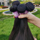 Raw Straight Human Hair Bundles Brazilian Straight Hair Bundles Human Hair 2/3/4 Pcs 8-30 Inches Human Hair Extensions