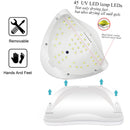 Nail Dryer Machine Professional Manicure Lamp 45 LEDs High Power UV Nail Light With Auto Sensor Smart Nail Salon Equipment Tools