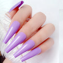 24Pcs Artificial Press On Fake Nail With Jelly Glue Super Long Ballerina Coffin False Nail DIY Wine Red Finger Tip Manicure Tool