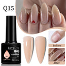 LILYCUTE 7ML Nude Pink Quick Extension Gel Nail Polish Milky Clear Sturcture Hard Enhanced Construction Gel Nail Art Manicure