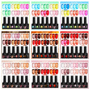 LILYCUTE 6PCs/SET 7ML Jelly Sea Glass Nail Gel Polish Spring Translucent Pink Nude Semi Permanent Soak Off Nail Art Manicure Kit