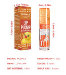 MLSMILE Duck Lip Plump Lip Oil Moisturizing Lip Gloss Mirror Water nature long-lasting Gloss Gloss Pearl Lip Glaze Set