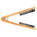 Double Brush Head Hair Comb Professional Hairdressing Tool Wooden Anti-static Straight Hair Comb