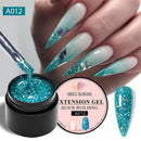 6pcs Baby Boomer Extension Nail Gel Set Clear Pink White UV Builder Ombre Nails Camouflage Quick Extension Gel Extended Nails