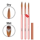 Nail Art Pen Special Nail Art Set 3 Pink Wooden Rod Nail Art Crystal Pen Set Nail Brush Nail Care Tools Manicure Tools