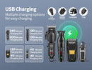 hiena Finish Machine Electric Professional Electric Hair Clippers Beard Clipper Rechargeable Men's Shaver Hair Trimmer Kit