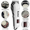 Kemei 809A Professional Hair Trimmer Adjustable Electric Cord/Cordless Hair Clipper For Men Haircut Machine Led Display