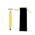 24K Gold T Beauty Roller Energy Roller Electric Face-lifting Facial Massage Beauty Tools Waterproof Vibrating Face Care Stick
