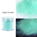 6 Colors Glitter Candy Sugar Sand Loosen Powder Dust Woolen Nail Art Powder 10ml Per Jar