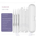 1/11Pcs Acne Pimples Blackhead Remover Clip Ultra-fine Tweezers Black Dots Blackhead Extractor Acne Needle Facial Cleaner Skin