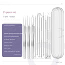 1/11Pcs Acne Pimples Blackhead Remover Clip Ultra-fine Tweezers Black Dots Blackhead Extractor Acne Needle Facial Cleaner Skin