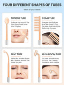 High Frequency Electrotherapy Neon Facial Skin Massage Wand for Acne Skin Rejuvenation Tightening Face Wrinkle Reducing Machine