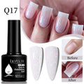 LILYCUTE 7ML Nude Pink Quick Extension Gel Nail Polish Milky Clear Sturcture Hard Enhanced Construction Gel Nail Art Manicure