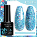 LILYCUTE 7ML Nail Gel Polish Full Coverage Manicure No Wipe Top Coat Base Coat Primer Soak Off LED UV Gel Nail Art Gel Varnish