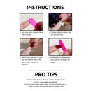 24Pcs Christmas Red Press On False Nails With Adhesive Short Ballerina Coffin Fake Nails DIY Full Cover Tips Manicure Tool