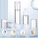 15-100ml Clear Refillable Vacuum Bottles Set Travel Portable Lotion/Spray Bottles Nail Liquid Dispenser Cosmetic Empty Container