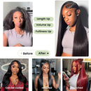 100% Unprocessed Virgin Brazilian Human Hair Bundles Natural Black Color 30 32 Inch Body Wave 3/4 Bundles Raw Hair Extensions 16A Remy Pure Human HairBundle