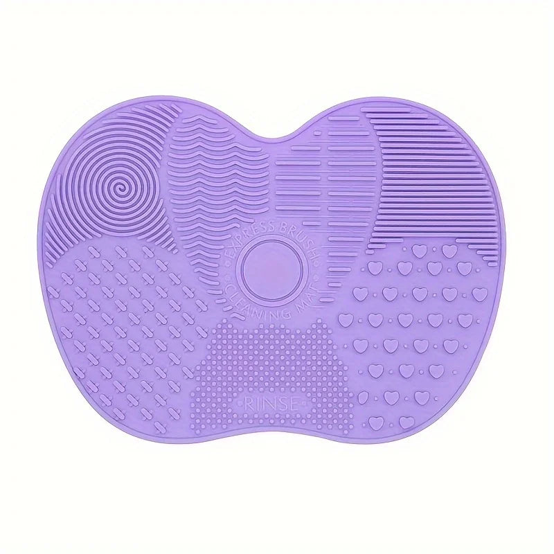 Apple Shaped Makeup Brush Cleaning Pad Silicone Multi-Specification Makeup Brush Foundation Brush Beauty Tool Suction Cup Clean