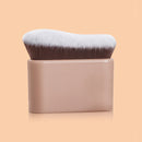 Foundation Brush, 1pcs Plastic Creative	wave Fit Perfectly Cosmetic Brush	at home or On-the-Go