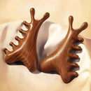 Head Body Massager Neck Face Health Care Massage Tool Meridian Scalp Four-in-one Sandalwood Comb  Massage Acupoint Nose Scraper