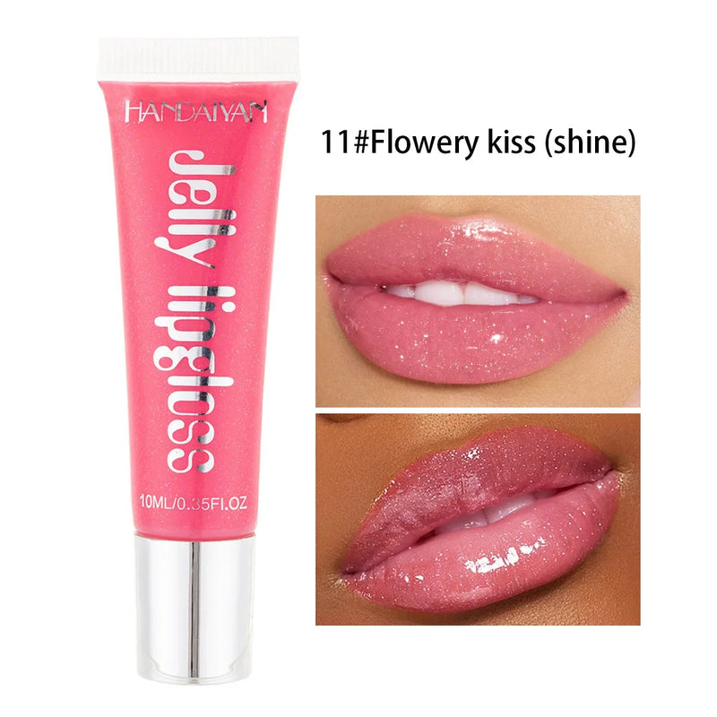 Jelly Lip Gloss Moisturising Lipstick Sexy Lip Oil Plumping Non-Sticky Long Lasting Repairing Primer Lip Balm Care Cosmetics