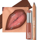 1set, 8 colors lip liner lipstick combo, long-lasting moisturizing, easy to apply, comes with a pencil sharpener, gift for women