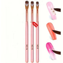 3pcs Acrylic Nail Brush Set Size 8/10/14 for Acrylic Powder Application Brushes Nail Art Extension & Carving Salon Tool