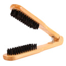 Double Brush Head Hair Comb Professional Hairdressing Tool Wooden Anti-static Straight Hair Comb