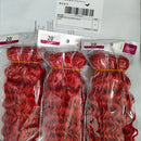 10-30 Inches #Red Deep Curly Wave Bundles Human Hair Weave Bundles Deal #99J Burgundy Red Colored Virgin Raw Hair Weave Bundles