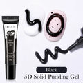 LILYCUTE 10ml 5D Solid Pudding Nail Gel Semi Permanent Translucent Korean Style Painting Gel Polish For DIY Nail Art Design