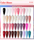 LILYCUTE 7ml Water-Based Glitter Nail Polish Long Lasting Quick Drying No Need of Lamp to Cure Nail Supplies For Nail Manicure